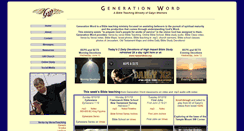 Desktop Screenshot of generationword.com