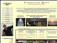 Tablet Screenshot of generationword.com